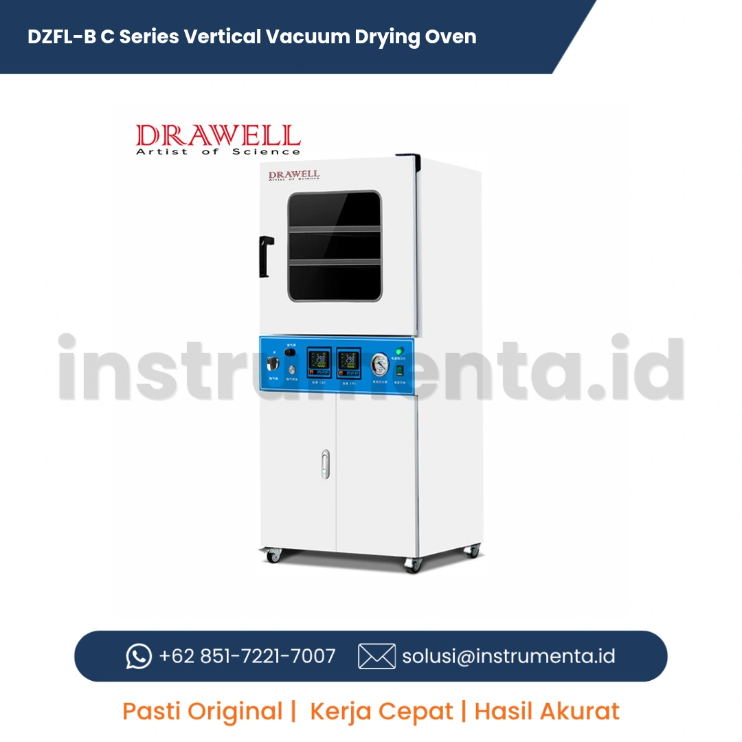 Distributor Resmi Vertical Vacuum Drying Oven DZFL-B/C Series Drawell Ready Stock